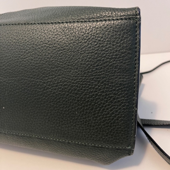 Cromia Leather 🇮🇹 Purse Magnetic Closure Olive Green Satchel Bag Made In Italy - Picture 12 of 16